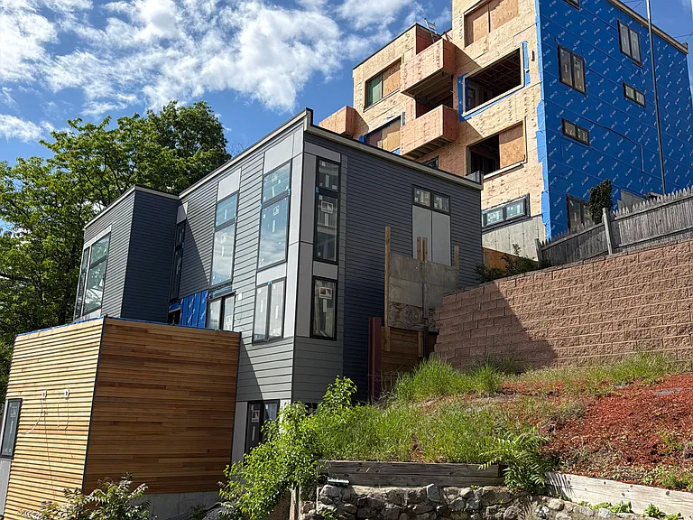 Back Yard View (new building is about to be finished)