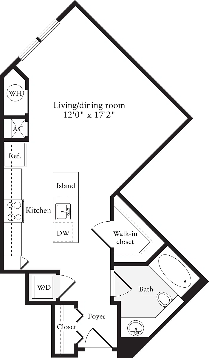 Floor plan Studio B