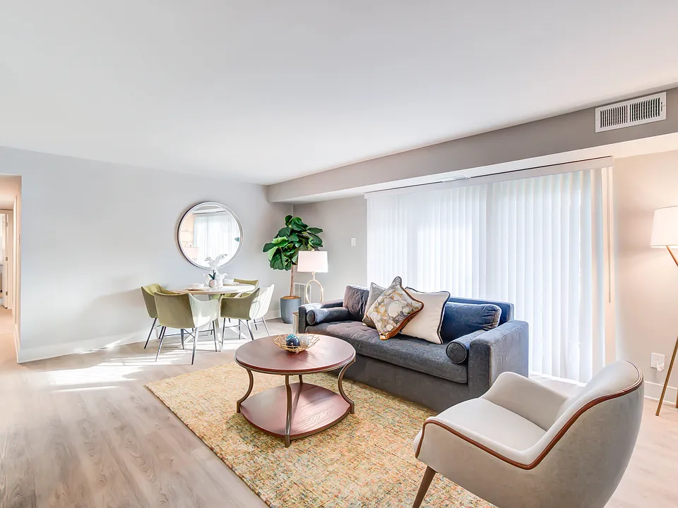 Spacious Newly Renovated Living Areas With Wood-Style Flooring