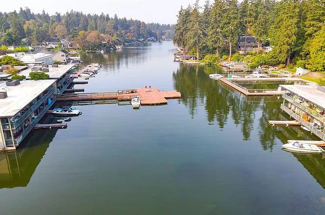 View from our community and common dock