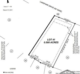 427 LAKEPARK DR LOT 41, Pipe Creek, TX, 78063
