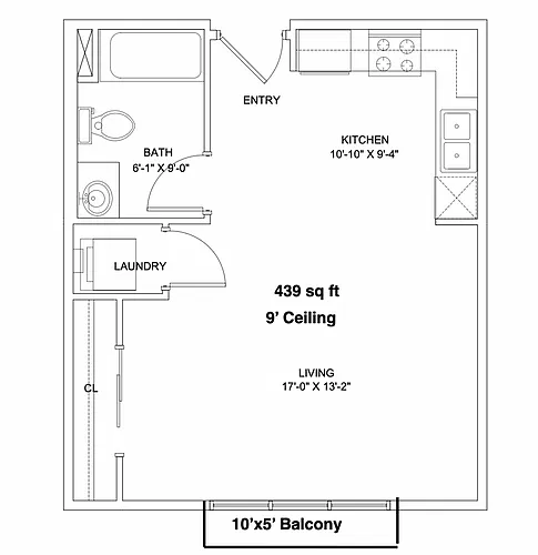 Floor plan Studio A