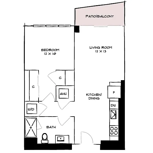 Floor plan The Horizon 1E