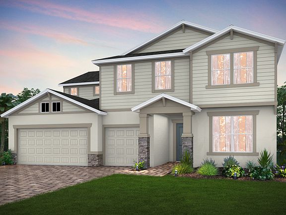 Exterior C2A with siding and stone details