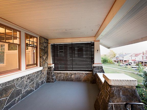 Enjoy this porch protected with an privacy screen