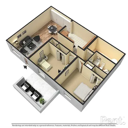 Floor plan 2 bedroom