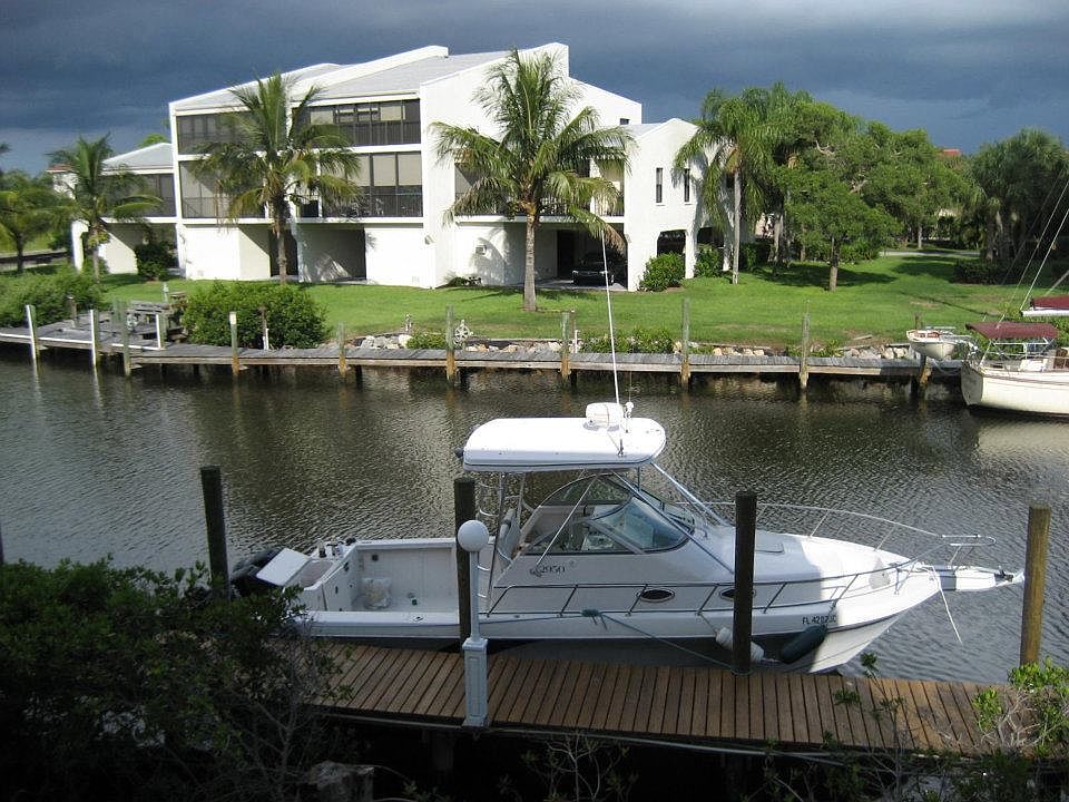 My boat's behind the condo
