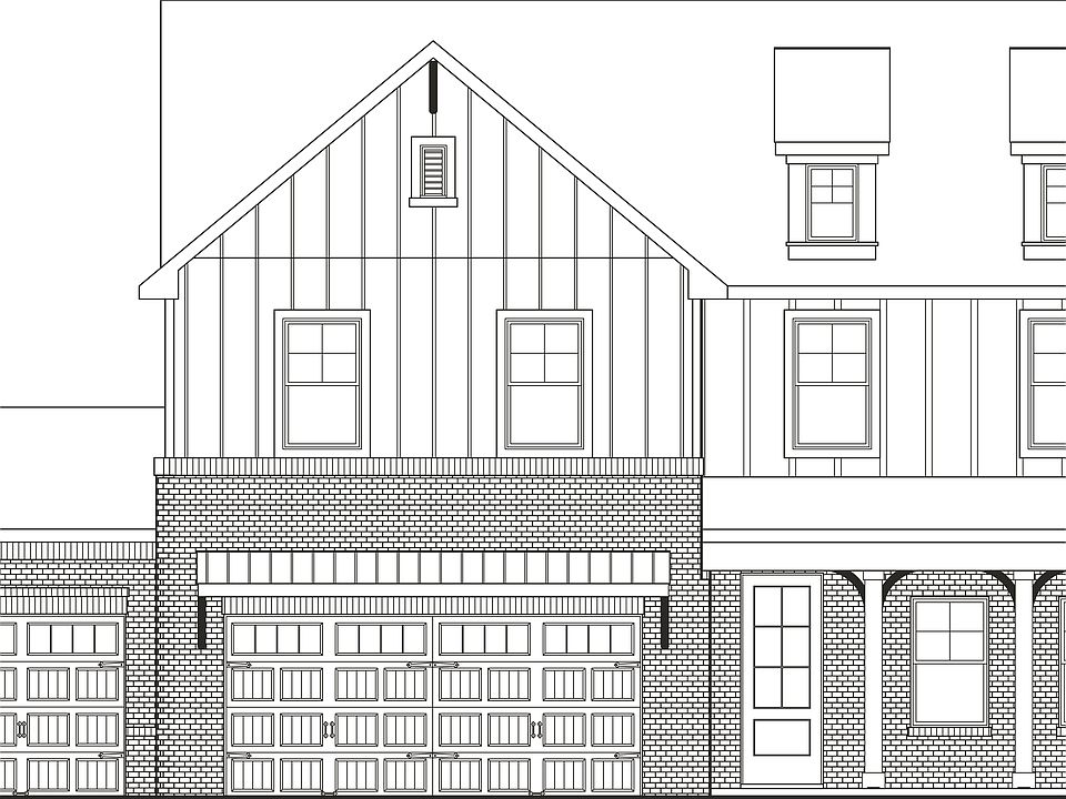 Elevation S-G, with 3-Car Garage