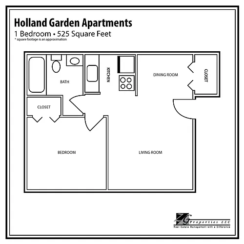 Floor plan 1 Bedroom