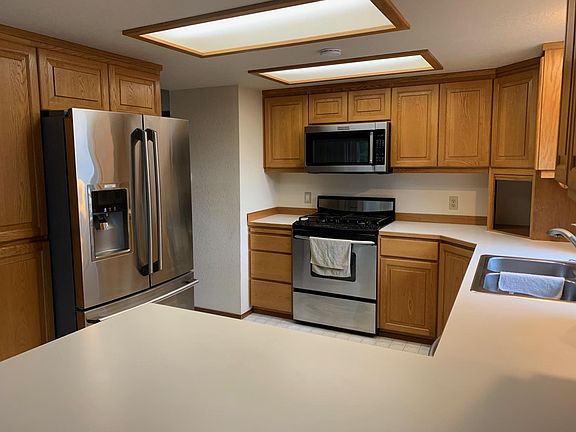 Updated kitchen with gas range.