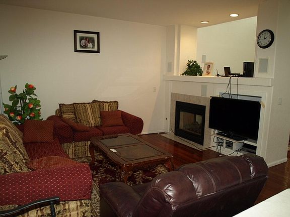 Family Room with Hardwood Floors