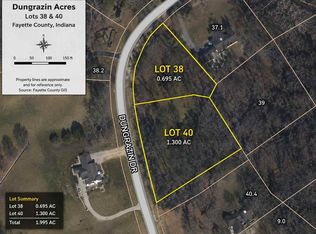 LOT 38 38 & 40 Dun Grazin Acres, Connersville, IN 47331
