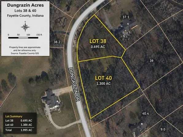 LOT 38 38 & 40 Dun Grazin Acres, Connersville, IN 47331