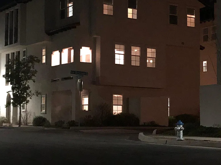 Exterior view at night