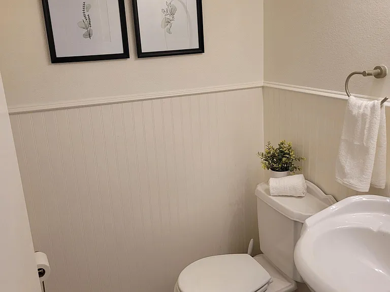 Powder room on main floor