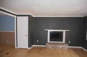 Living room with fireplace