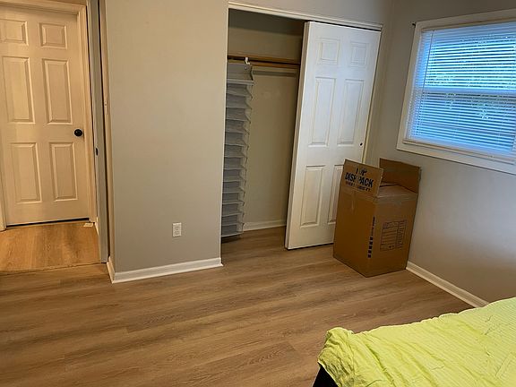 Wide closet with sliding doors