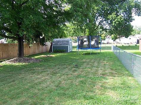Large fenced lot. Lot goes past fence