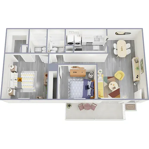 Floor plan 2x2 PLATINUM