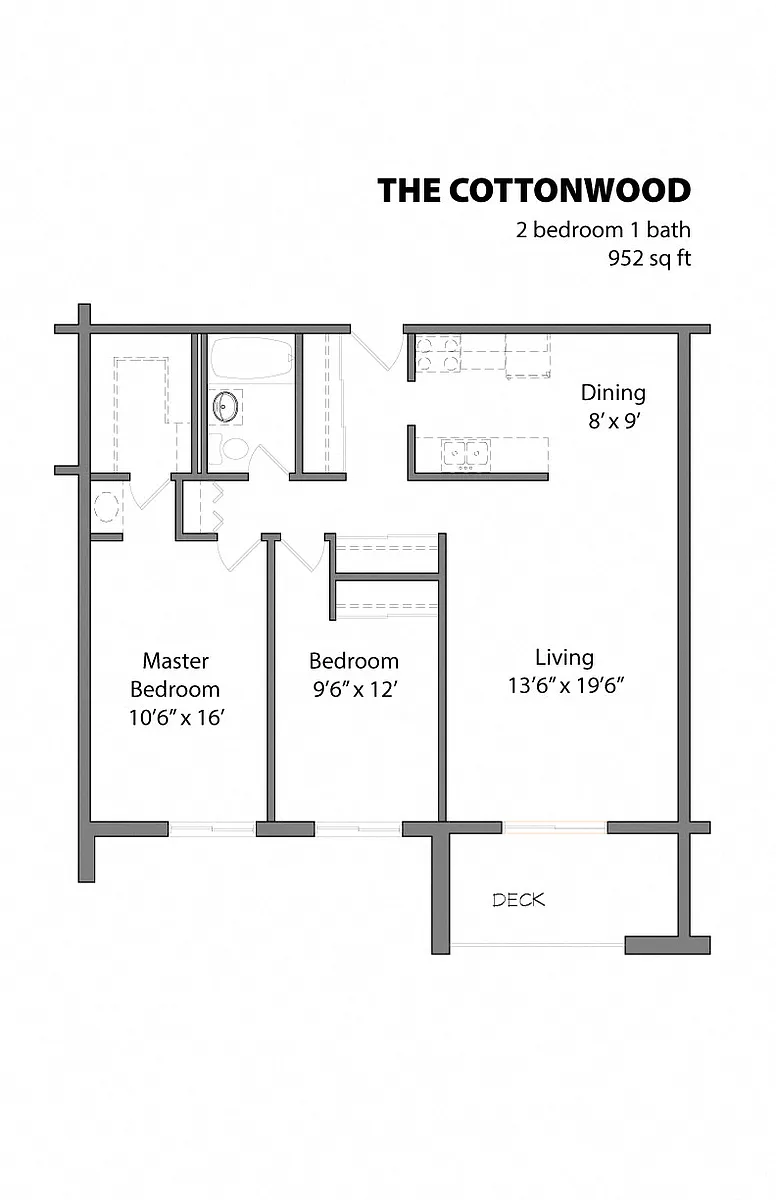 Floor plan The Cottonwood