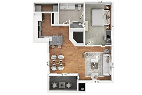 Floor plan 1B1