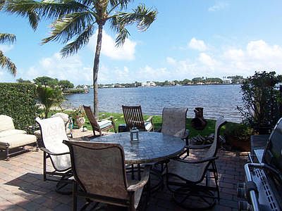 Wide Intracoastal view off patio!