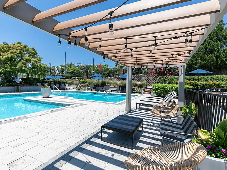 Poolside Pergolas at Willowest in Collier Hills in Atlanta, GA 30318