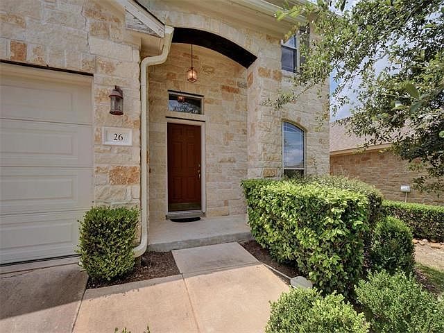 Gorgeous white stone exterior