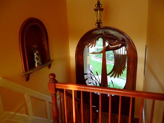 front door from top of stair