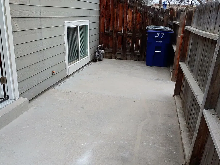 Back Patio Area Access to parking Spaces