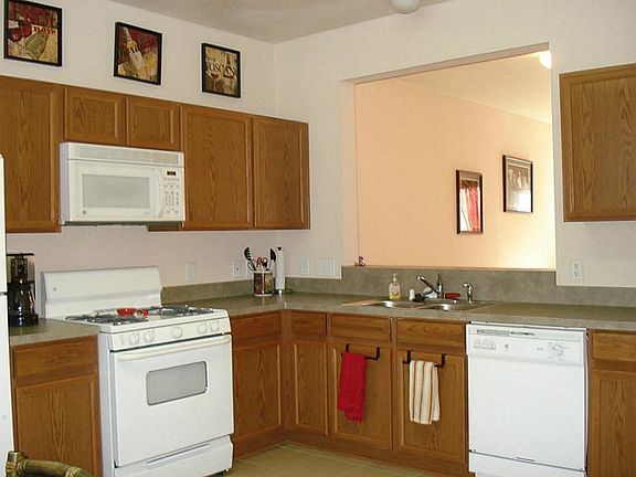 Kitchen is open to living room