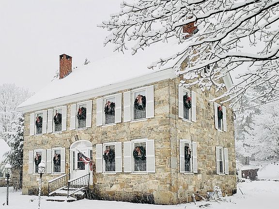 Winter Stone house 