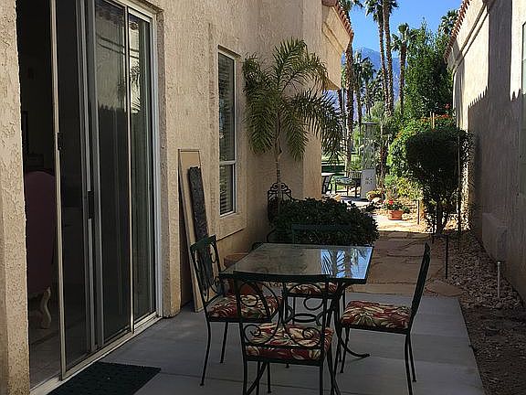 Private north side patio