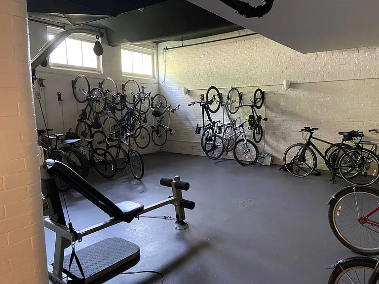 bike storage in basement!