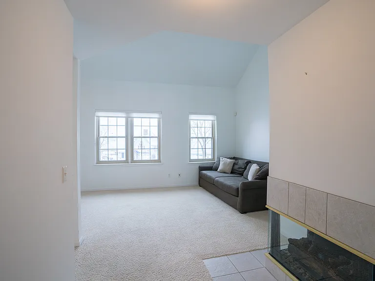 living room w/ fire place