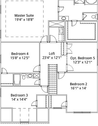 Second Level Floor Plan