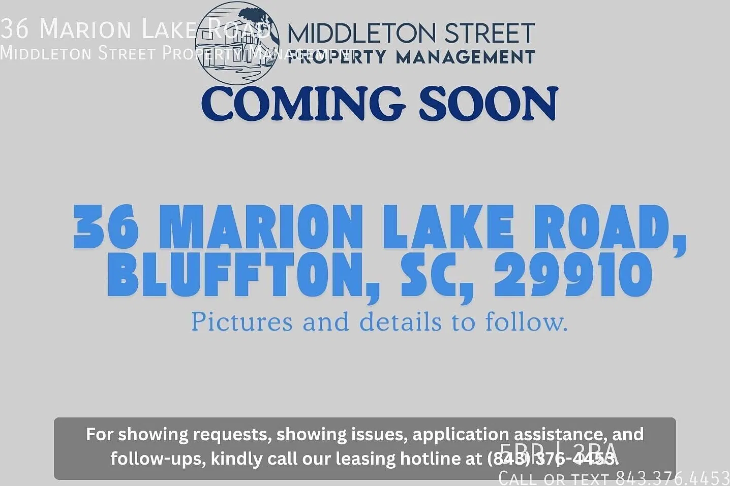 36 Marion Lake Road Bluffton, SC 29910 — Photo 1