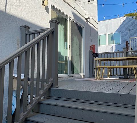 Shared Patio Entrance to Unit