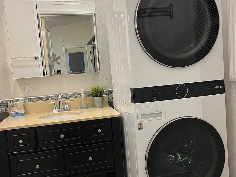 laundry area brand new LG wash tower