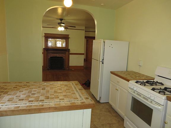 kitchen looking into living room