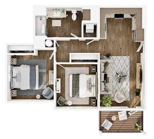 Floor plan 2X1 C