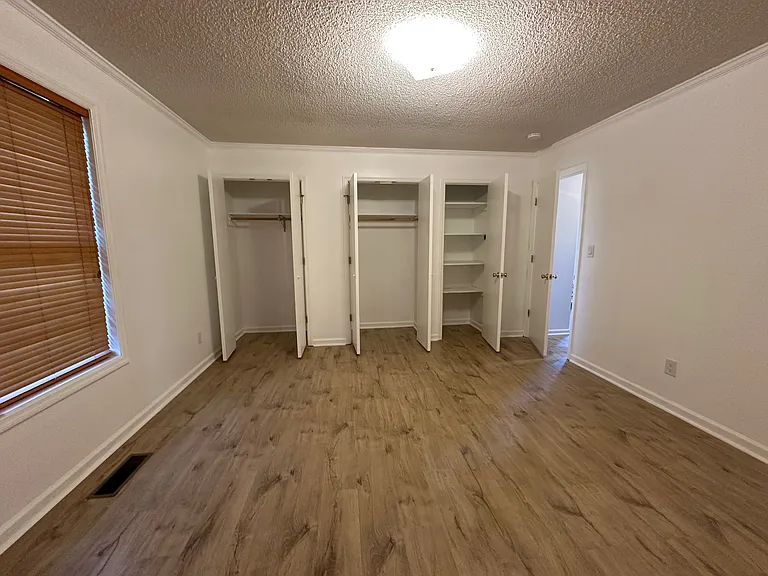 Closet space in the Primary bedroom