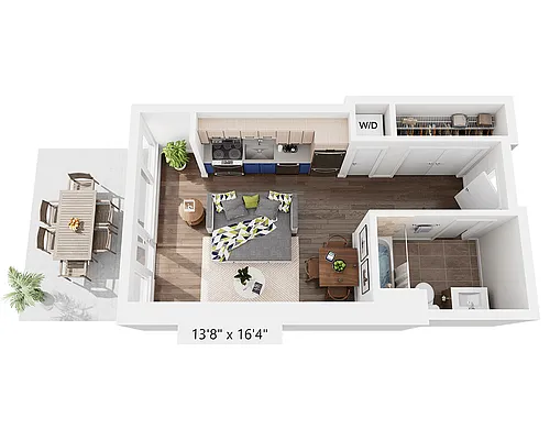 Floor plan Studio E1E