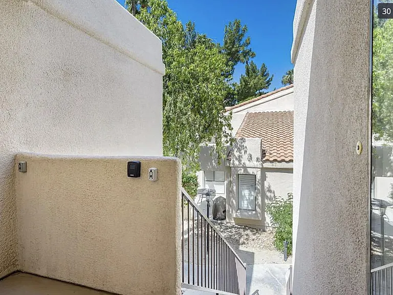 Stairs outside the front door