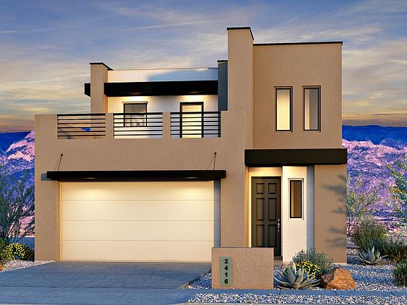 Contemporary Elevation with party deck