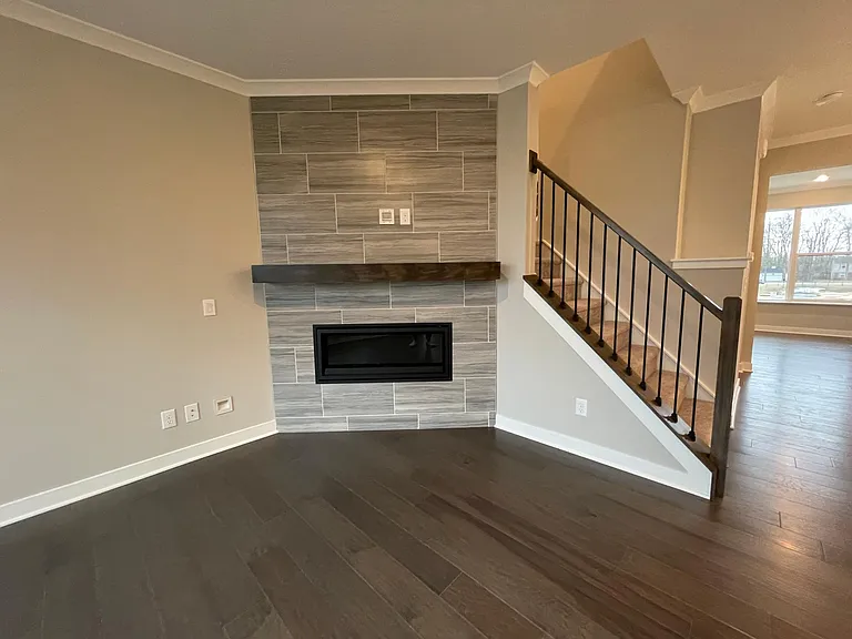 modern gas fireplace