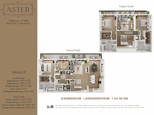Floor plan Aster C3 Penthouse