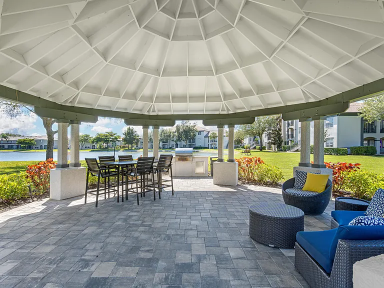 Lounge Area in the Outdoor Gazebo