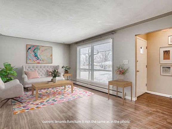 Virtually staged living room