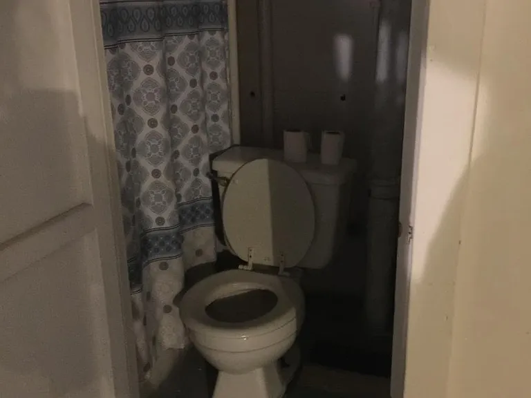 Small bathroom in basement